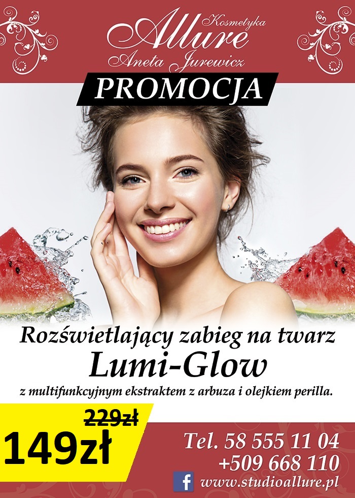 Rozświetlający zabieg na twarz Lumi Glow 